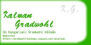 kalman gradwohl business card