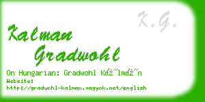 kalman gradwohl business card